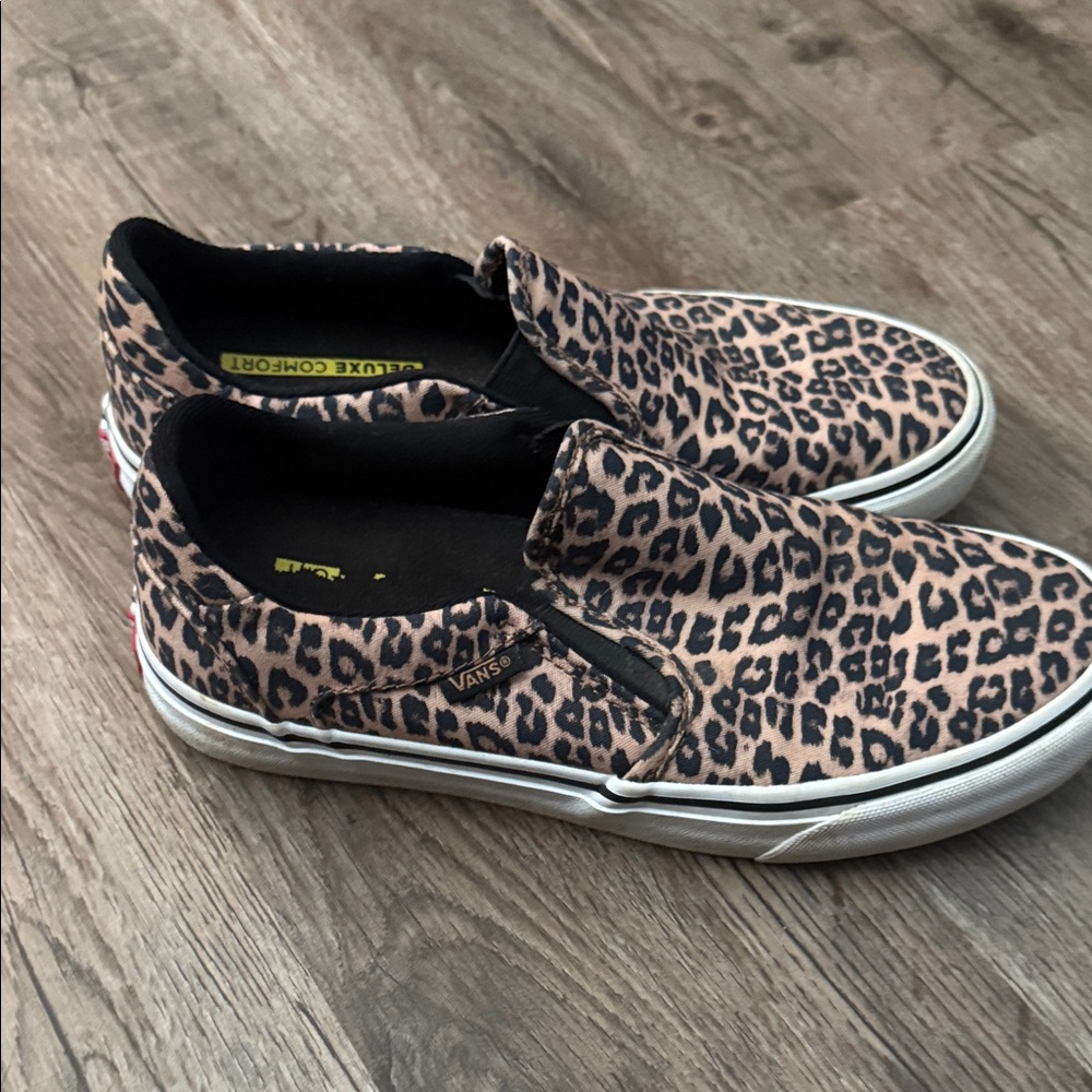 Vans Animal Print Slip-On Shoes